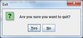 confirm message dialog